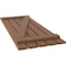 Ekena Millwork Americraft 5-Board (2 Batten) Wood Spaced Board-n-Batten Shutters w/ Z-Bar, ARW102SB519X77BTH, PR ARW102SB519X77BTH - alternate 5